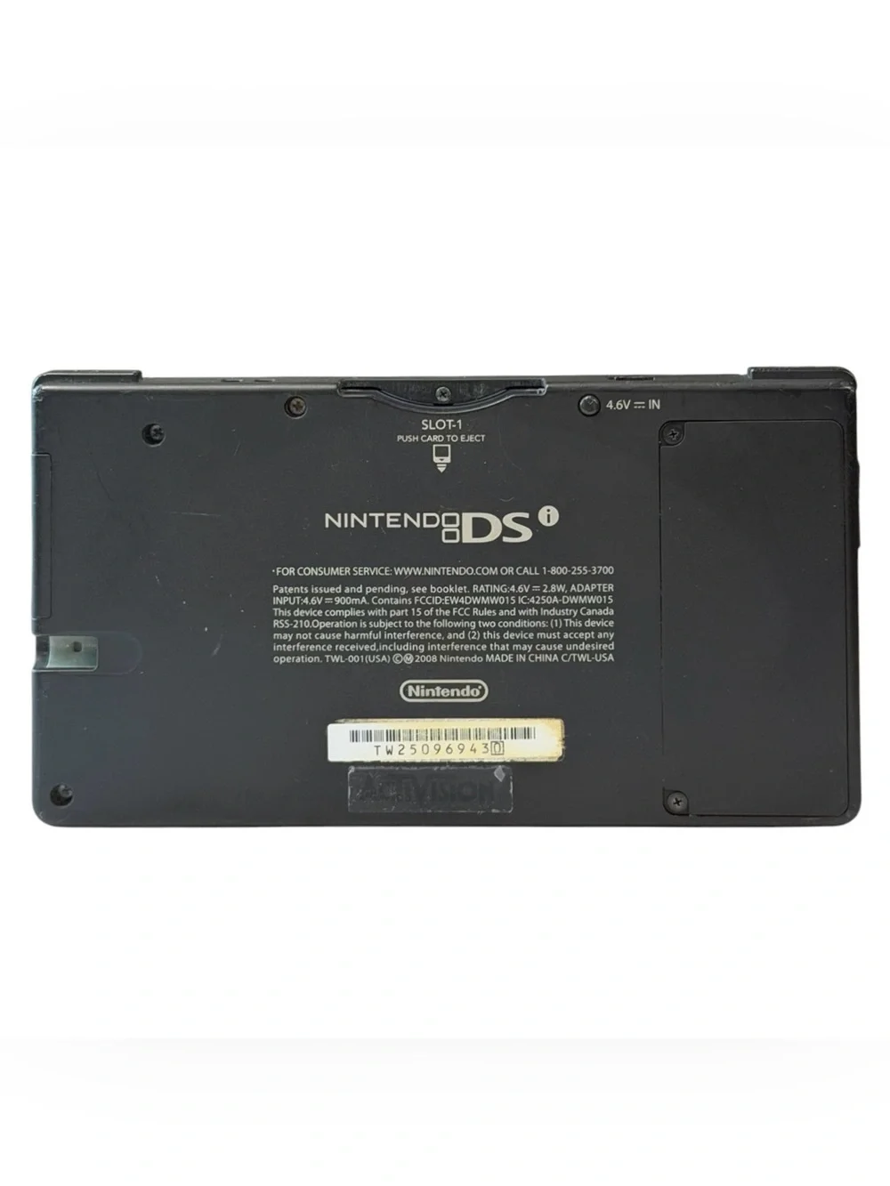 Nintendo DSi Black Handheld Gaming System TWL-001 USA with Charger Game Tested